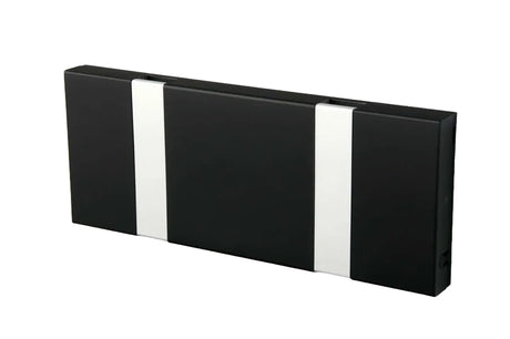 KNAX Garderobenleiste mit zwei Haken von LoCa - Soft Schwarz / Graue Haken - Jacobsen Plus