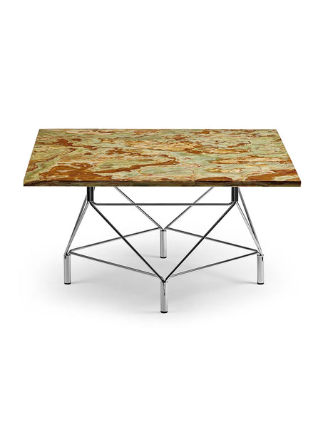 Spider Sofabord 80 x 80 cm, Chromgestell von Eilersen - Onyx - Jacobsen Plus