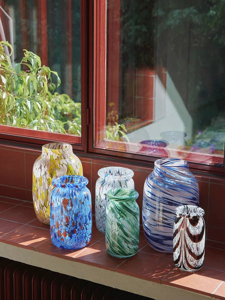 Splash Vase Roll Neck Small, grün Swirl von HAY - 3 - Jacobsen Plus