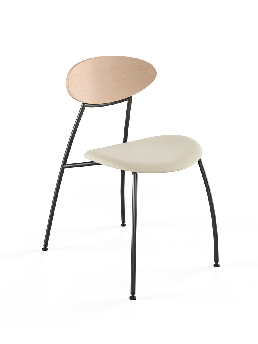 Stone Stuhl, creme Leder von Naver Collection