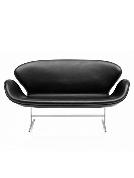 3321 Svanesofa in Schwarz Essential Leder von Arne Jacobsen - 1 - Jacobsen Plus