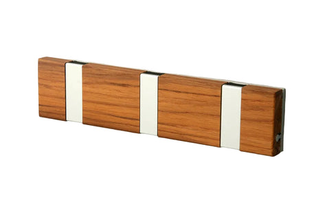 KNAX Lite 3 von LoCa - Teak / Ölbehandelt – graue Haken - Jacobsen Plus