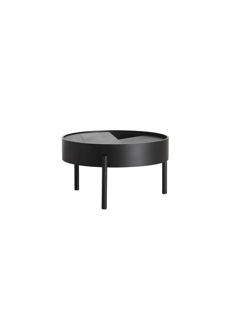 Arc Couchtisch, Ø 66 cm von Woud - Schwarz lackierte Esche - Jacobsen Plus