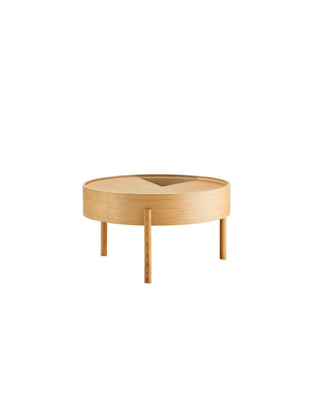 Arc Couchtisch, Ø 66 cm von Woud - Schwarz lackierte Esche - Jacobsen Plus