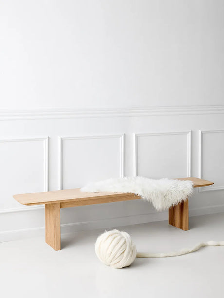 Ten Bench von DK3 - L 180 cm / Seifenbehandelte Eiche - Jacobsen Plus