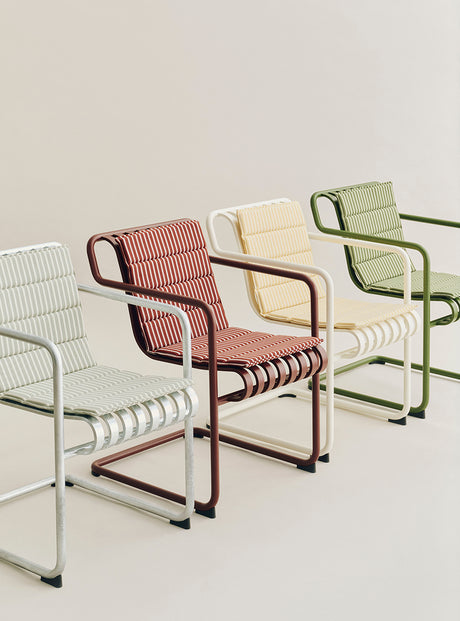 Terrazza Folding Seat Cushion von HAY - Olive Bold Stripe - Jacobsen Plus