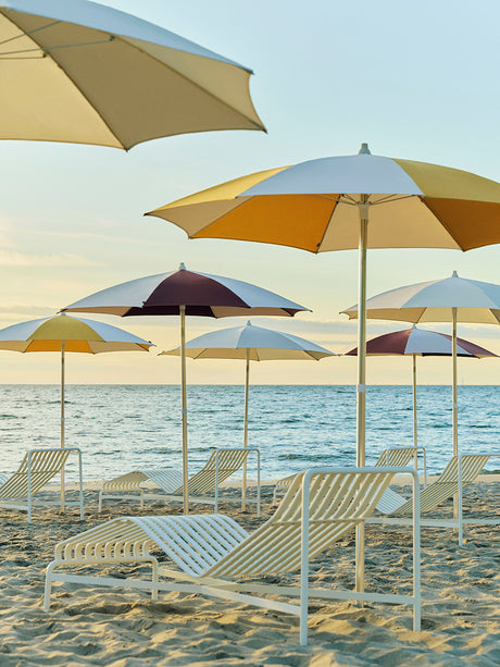 Terrazza Sonnenschirm, Octagon von HAY - Off-White und Ocker - Jacobsen Plus