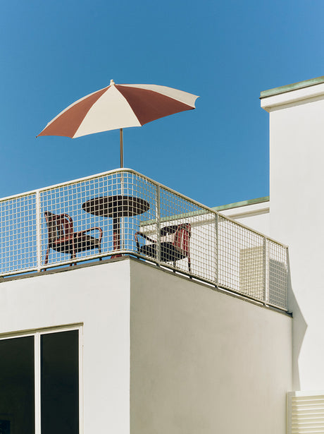 Terrazza Sonnenschirm, Octagon von HAY - Off-White und Ocker - Jacobsen Plus