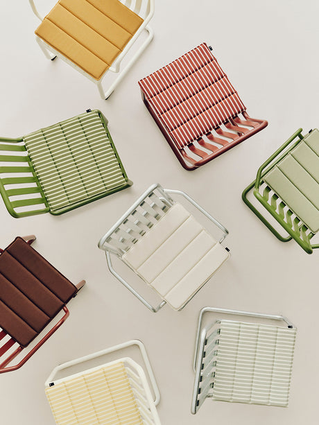 Terrazza Seat Cushion von HAY - Olive bold stripe - Jacobsen Plus