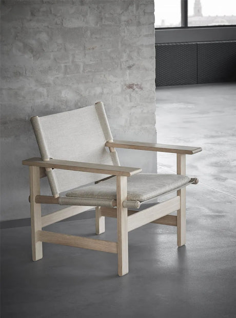 The Canvas Chair, seifenbehandelt Eiche natur Canvas von Børge Mogensen - 2 - Jacobsen Plus