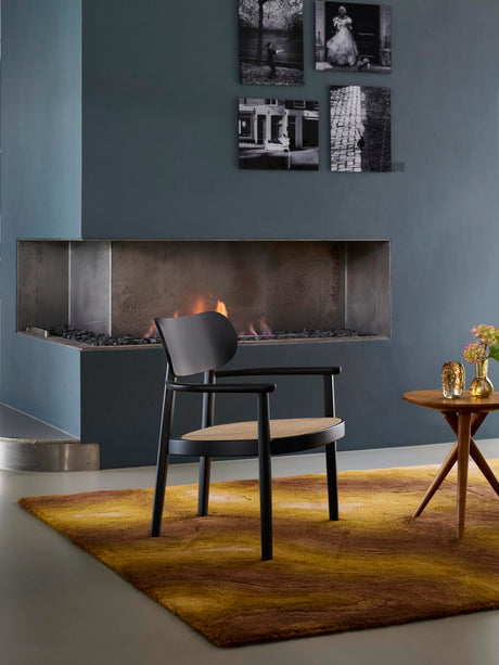 119 F Sessel von Thonet - Nature - Schwarz gebeizte Buche TP 29 - Jacobsen Plus