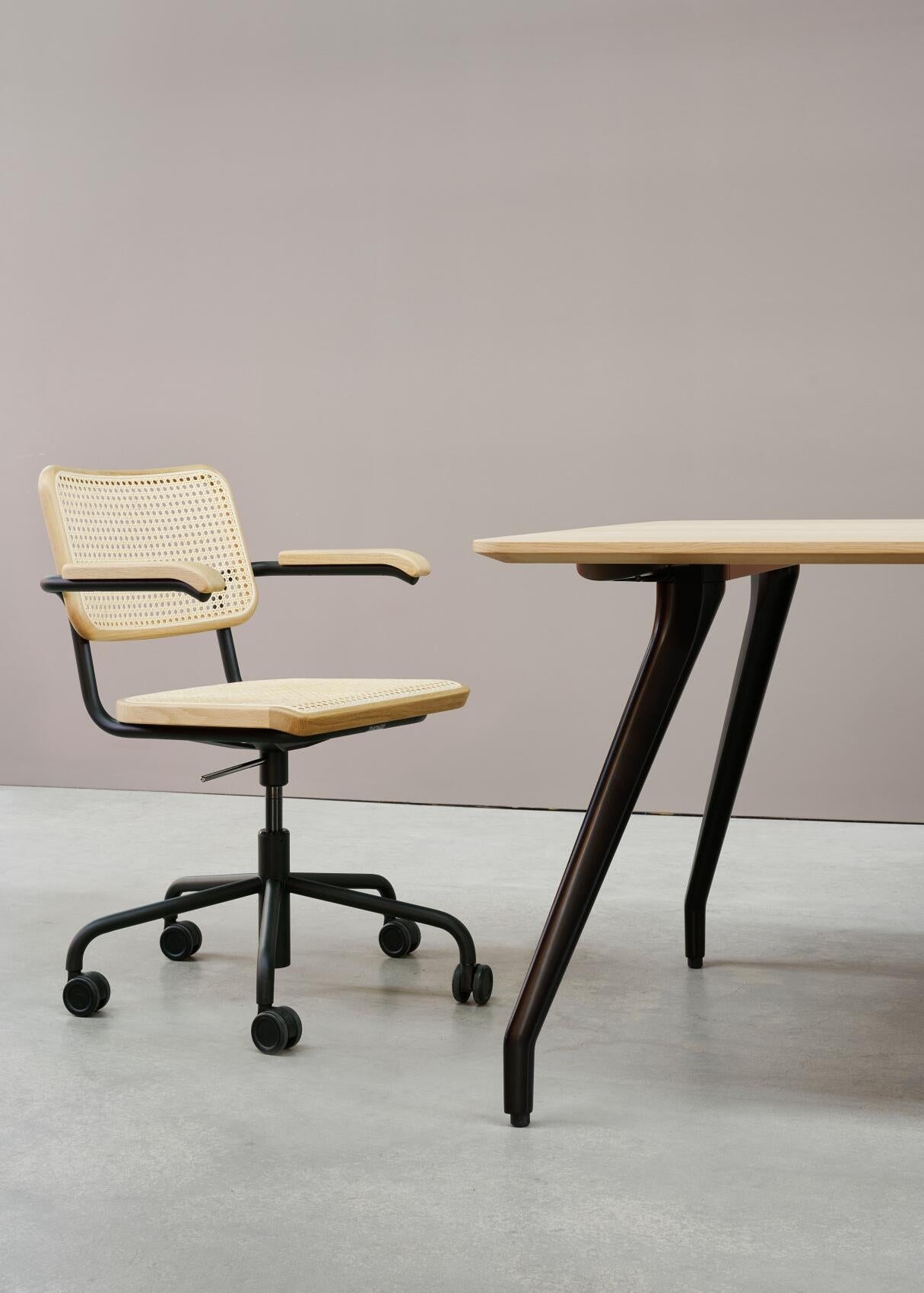 S 64 VDR Bürostuhl, Buche von Thonet