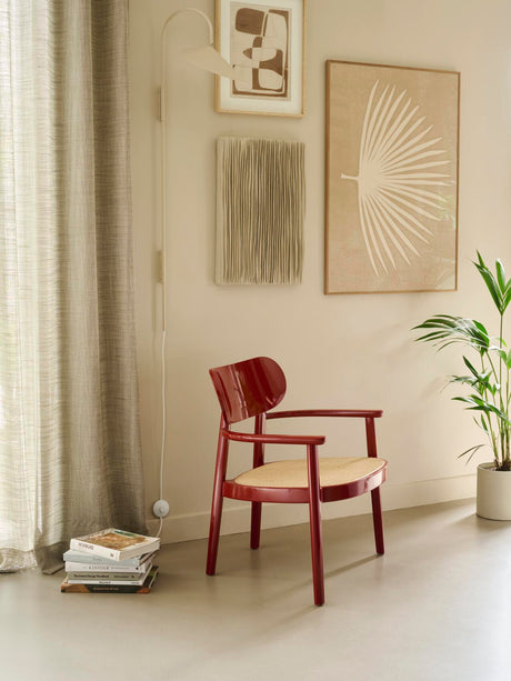 119 F Sessel von Thonet - Nature - Schwarz gebeizte Buche TP 29 - Jacobsen Plus