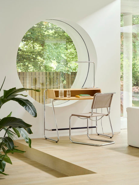 S 33 V Freischwinger-Stuhl von Thonet - Chrome - Nobel 61297 - Ohne Gleiter - Jacobsen Plus