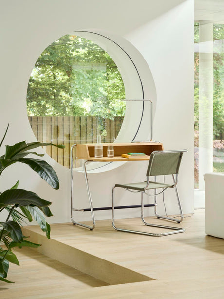 S 33 V Freischwinger-Stuhl von Thonet - Chrome - Nobel 61297 - Ohne Gleiter - Jacobsen Plus
