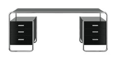 S 285/5 skrivebord, krom fra Thonet
