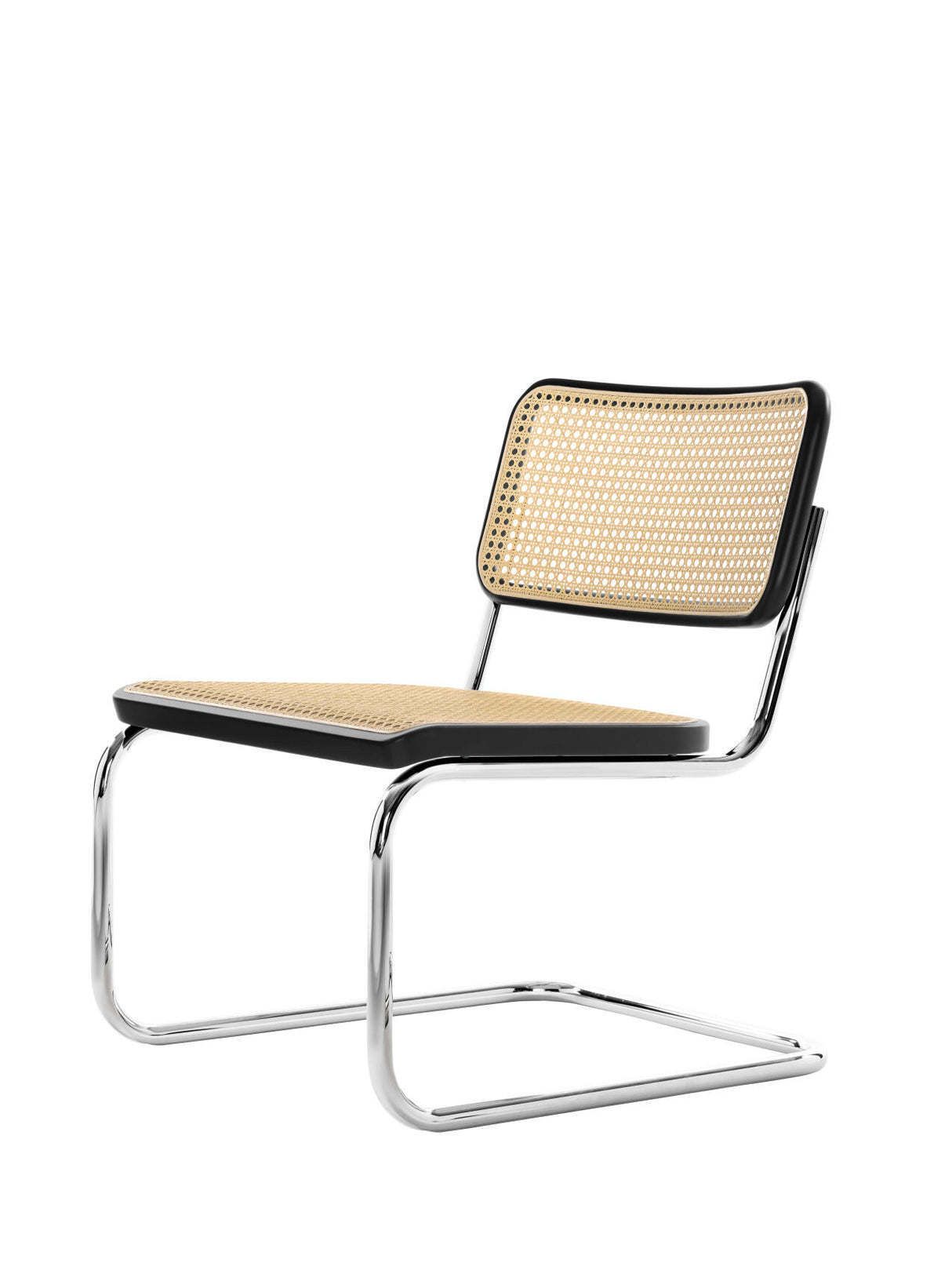 S 32 VL lænestol, natur felt fra Thonet - Stained beech black TP 29 - Jacobsen Plus