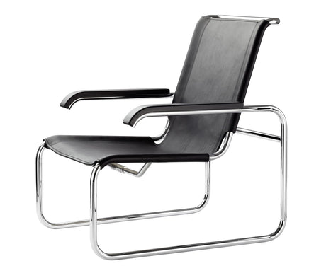 S 35 L lænestol fra Thonet - Special full grain butt leather - Black - Jacobsen Plus