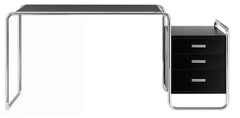 S 285/1 skrivebord, krom fra Thonet
