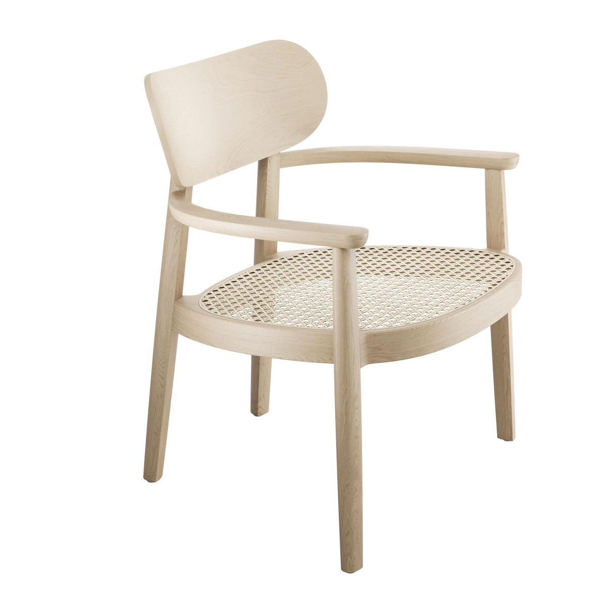 119 F lænestol fra Thonet - Nature - Stained beech brightened TP 107 - Jacobsen Plus