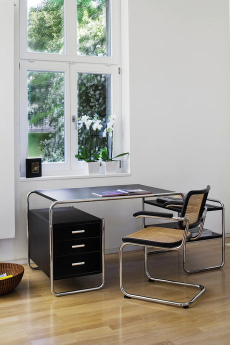 S 285 Schreibtisch, Chrom von Thonet - 1 - Jacobsen Plus