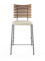 Tiger Barhocker, creme Leder von Naver Collection