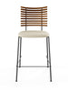Tiger Barhocker, creme Leder von Naver Collection