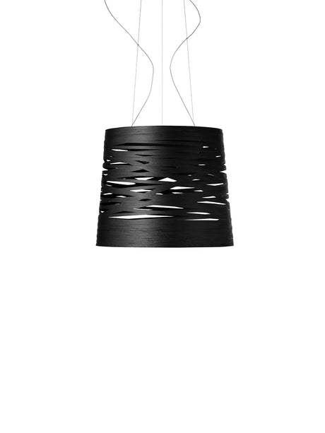 Tress Pendelleuchte von Foscarini - Schwarz / Groß - LED mit Schalter - Jacobsen Plus