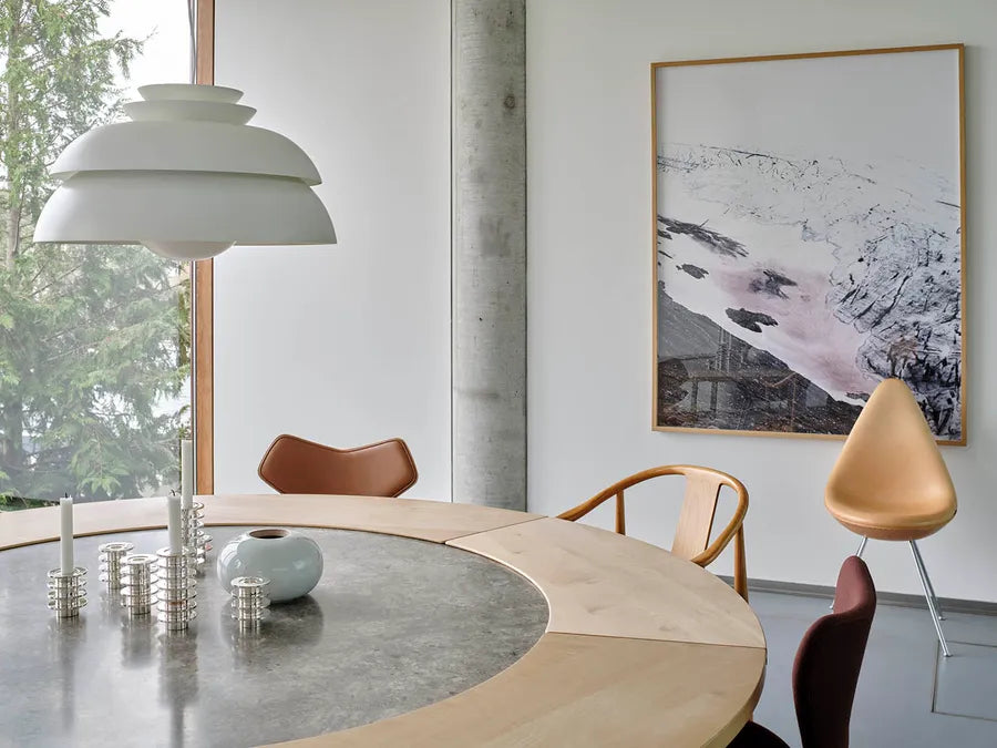 Concert Pendelleuchte, White von Fritz Hansen - 1 - Jacobsen Plus