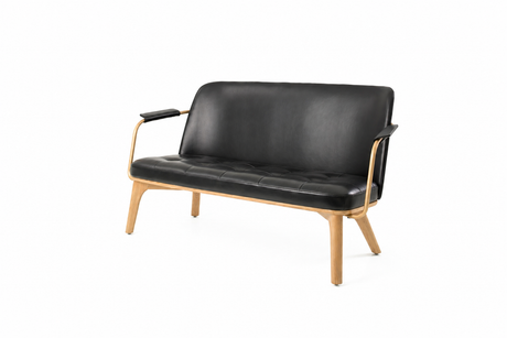 Utility 2-Pers Lounge-Sofa, Eiche, Caress 1509 HR von Stellar Works - 1 - Jacobsen Plus
