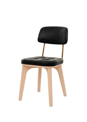 Utility Chair U Eiche natur Bellagio Schwarz 7925 von Stellar Works