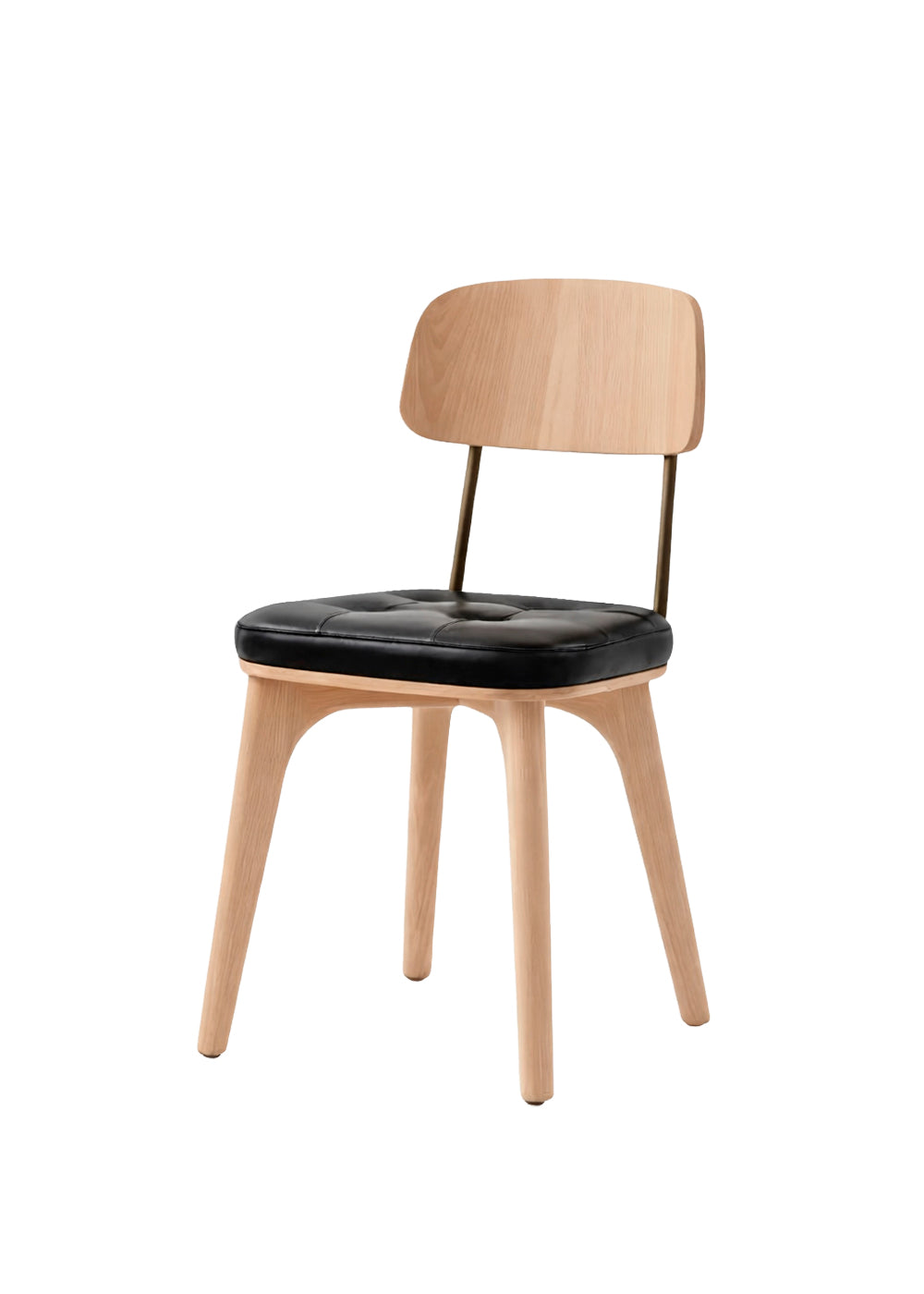 Utility Chair V Oak natural Bellagio Black 7925 von Stellar Works - 1 - Jacobsen Plus
