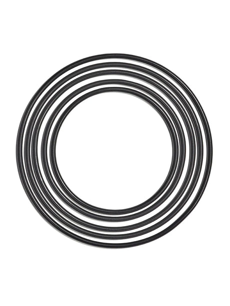 Runde Bordskånere sæt á 5, black fra Valerie Objects - 2 - Jacobsen Plus