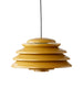 Hive Pendelleuchte, Gelb von Verner Panton