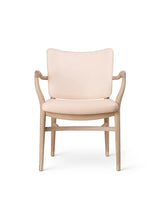 VLA61 Monarch Chair af Vilhelm Lauritzen - Eg hvidolie - Sif 90 - Jacobsen Plus