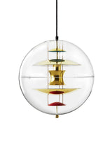 Globe, Brass Finish Pendelleuchte Ø40 von Verner Panton - 1 - Jacobsen Plus
