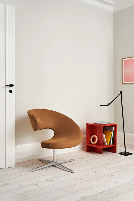 Peel™ Club von Varier - Re-wool 198 / Base aus schwarzem Chrom - Jacobsen Plus
