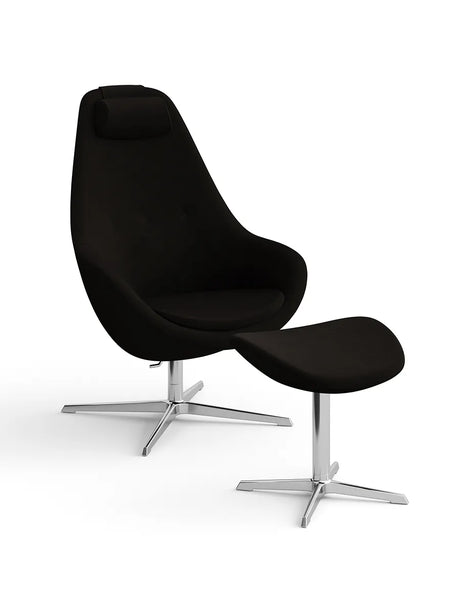 Kokon Sessel inkl. Hocker fra Varier - Reflect / Reflect 194 / Chrome base - Jacobsen Plus