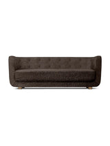 Vilhelm Sofa fra Audo Copenhagen - Fåreskind / Espresso / Røget eg - Jacobsen Plus
