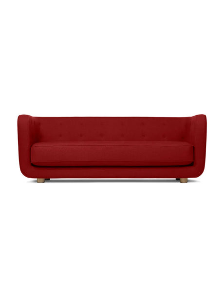 Vilhelm Sofa fra Audo Copenhagen - Stof / Vidar 3, 582 / Røget eg - Jacobsen Plus