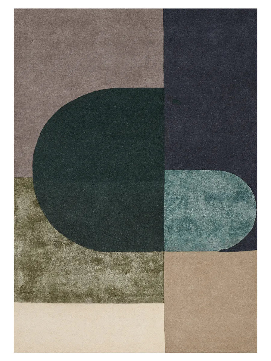 Vilja Teppich von Linie Design - Grün / 140 x 200 cm - Jacobsen Plus