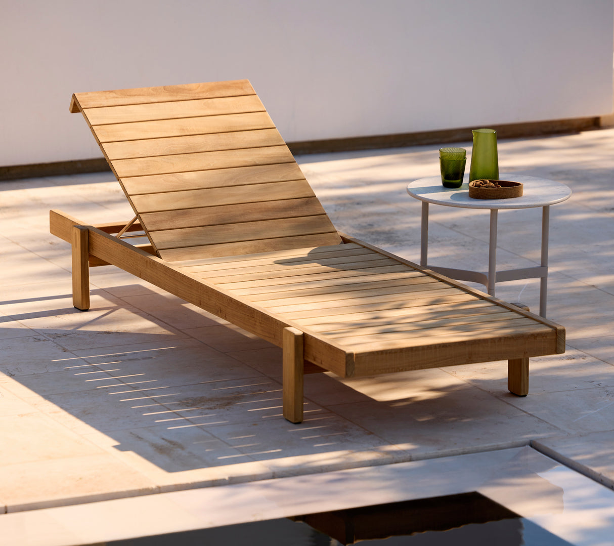 Vista Sonnenbett in Teak von Cane-line - 3 - Jacobsen Plus