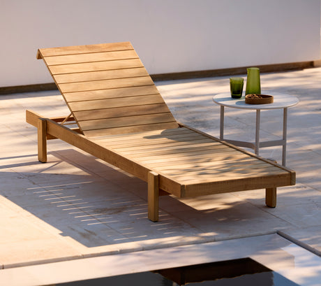 Vista Sonnenbett in Teak von Cane-line - 3 - Jacobsen Plus