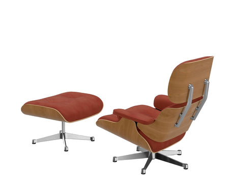 Eames Lounge Chair, Kirschbaum, Calma Brandy inkl. Fußhocker von Vitra - 5 - Jacobsen Plus