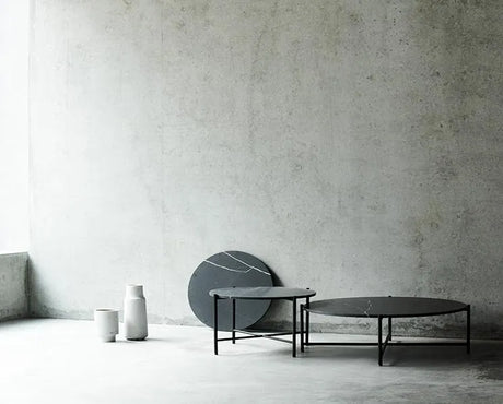 Round Coffee Table 90, schwarz Marmor fra HANDVÄRK - 2 - Jacobsen Plus