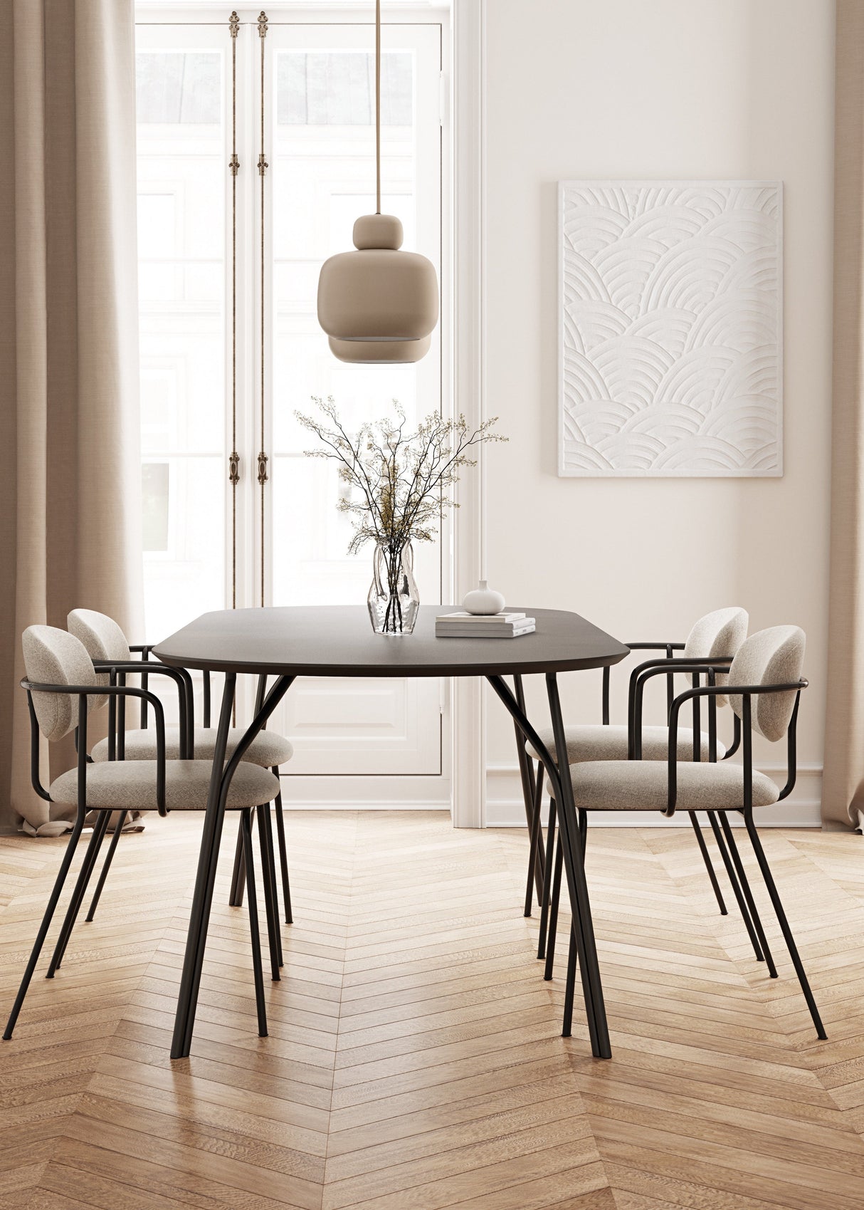 Frame Dining Chair, beige fra Woud - 2 - Jacobsen Plus