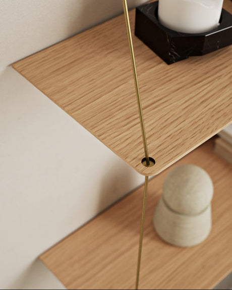 Stedge Shelf, 80 cm von Woud - Weiß pigmentiert - Jacobsen Plus