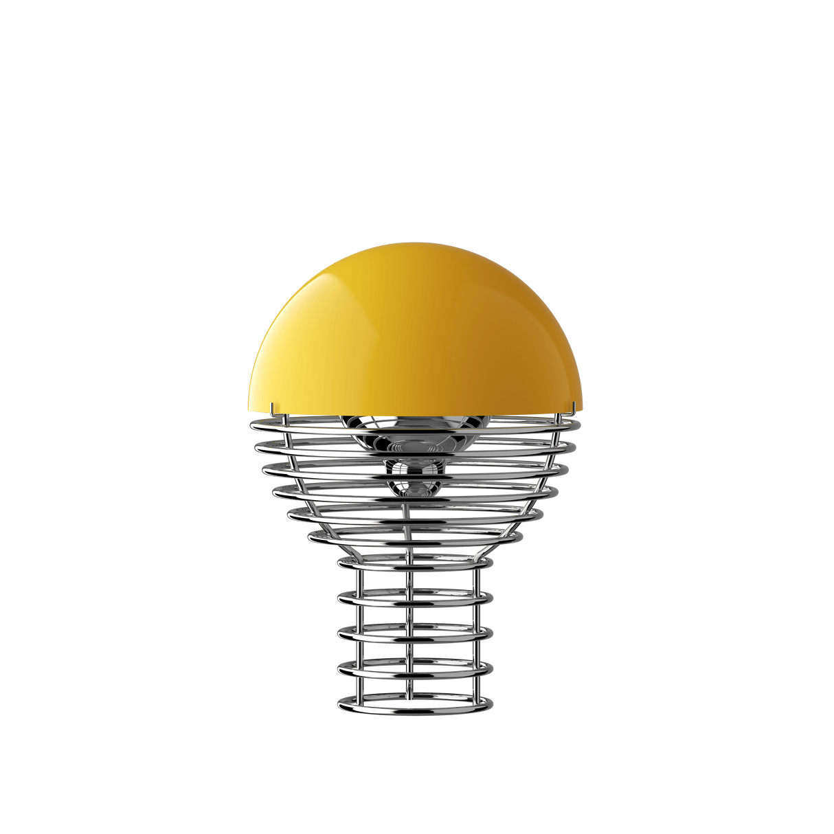 Wire portable bordlampe, Ø18 af Verner Panton - Gul - Jacobsen Plus