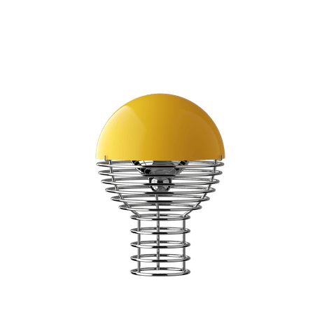 Wire portable bordlampe, Ø18 af Verner Panton - Gul - Jacobsen Plus