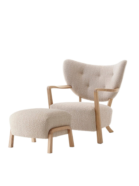 Wulff Sessel inkl. Hocker – Karakorum 003 von &Tradition - Eg - Jacobsen Plus